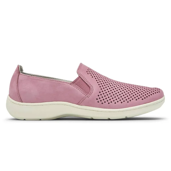 Aravon Women's Lia SlipOn Sneaker - Size: 9, Pink Leather