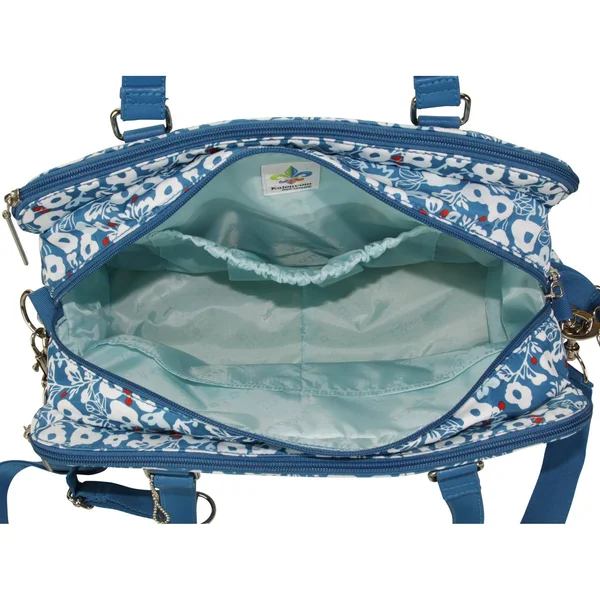 Kalencom Berlin Diaper Bag Berry Blossom Teal