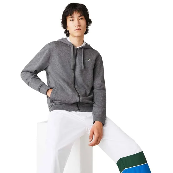 Lacoste Sport Full Zip Hoodie Grey XXL
