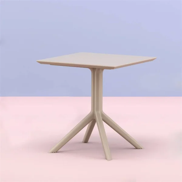Siesta Sky Square Table 27 inch Taupe