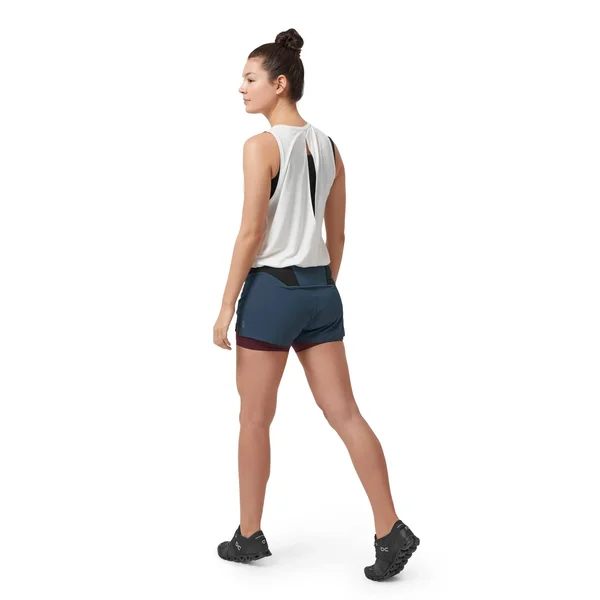 on Running Women's Running Shorts, Navy/Mulberry, Medium
