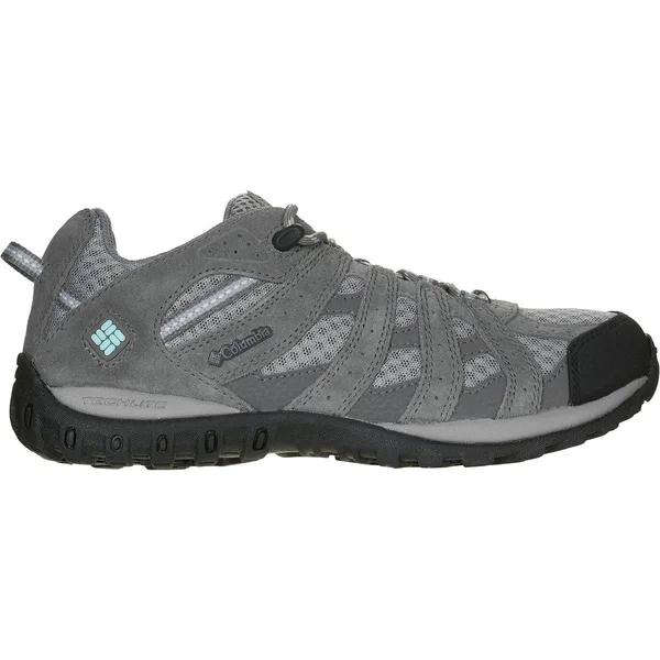 Columbia Women's Redmond Trail Shoe, Boulder/Sky Blue, 8.5 M US