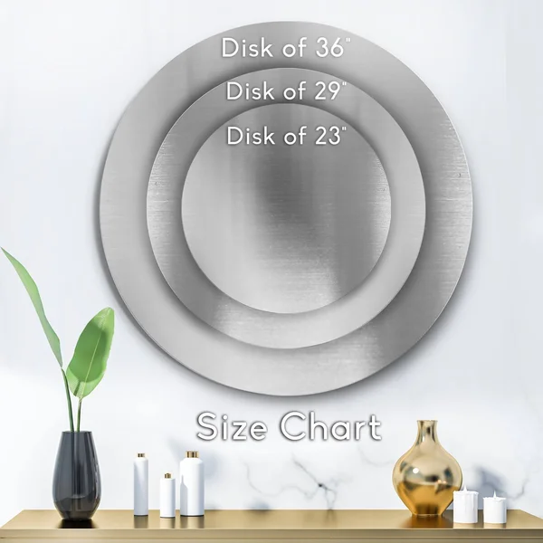 Designart 'Yellow Cheerful Elephant' Animal Digital Art Round Metal Wall Art - 23 x 23 - Disc of 23 inch