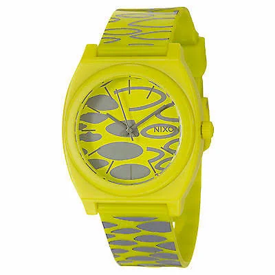 Nixon Quartz Plastic and Polyurethane Watch - Color:Citron Wildside (Model: A119-590)