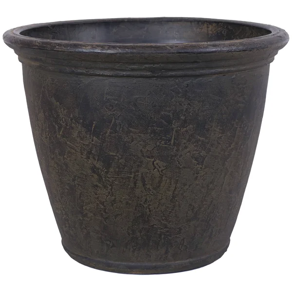 Sunnydaze Anjelica Outdoor Flower Pot Planter - Sable Finish - 24-Inch - 4-Pack