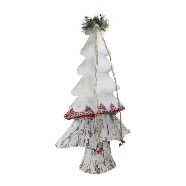 Northlight 22x22 Retro Christmas White, Red and Brown Christmas Tree Decoration
