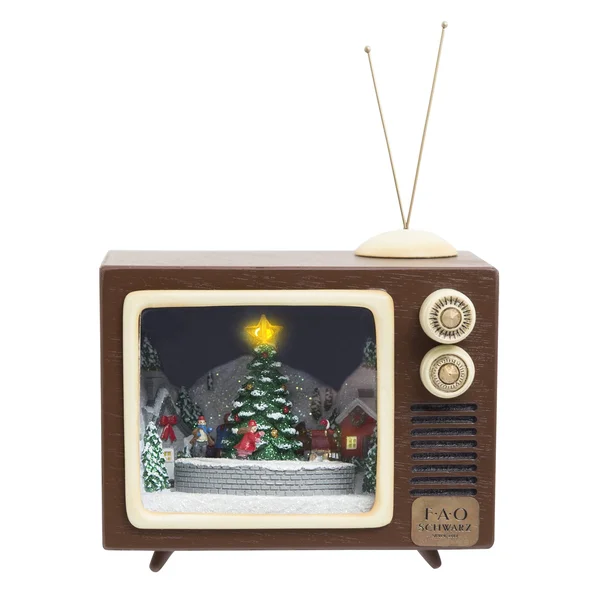 Fao Schwarz Lighted Holiday Musical TV Figurine