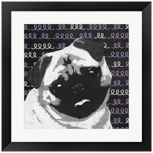 Metaverse R951387-0140000-AMAEAGOEDM 19.5 x 19.5 in. Pug Framed Wall Art by Posters International Studio