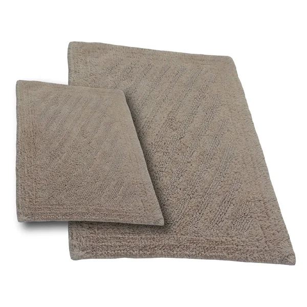 Castle Hill Reversible 2pc. Shooting Star Bath Rug Set Natural