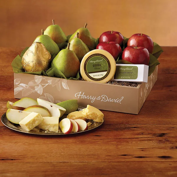 Harry & David Classic Pears - Apples and Cheese Gift