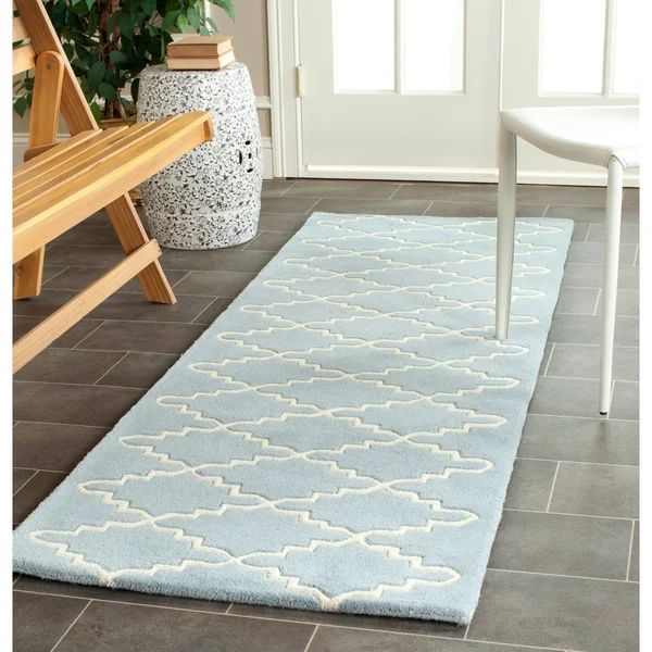 Safavieh 6& x 9& Chatham CHT721B Blue, Ivory Rug