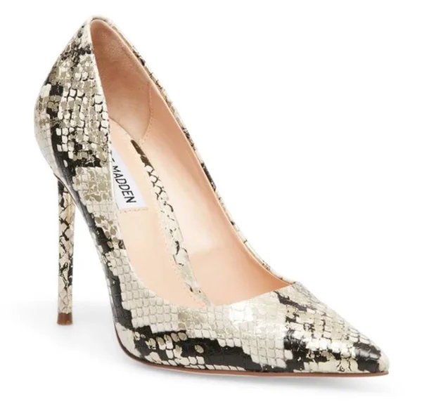 Steve Madden Vala Women, (8, Gold Snake)