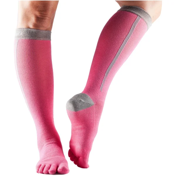 ToeSox Zoe Sport Compression Knee High Socks - Medium, Black 4AM