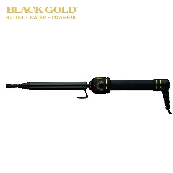 Hot Tools Professional Black Gold Spiral Curling Iron + Wand, 3/4 inch