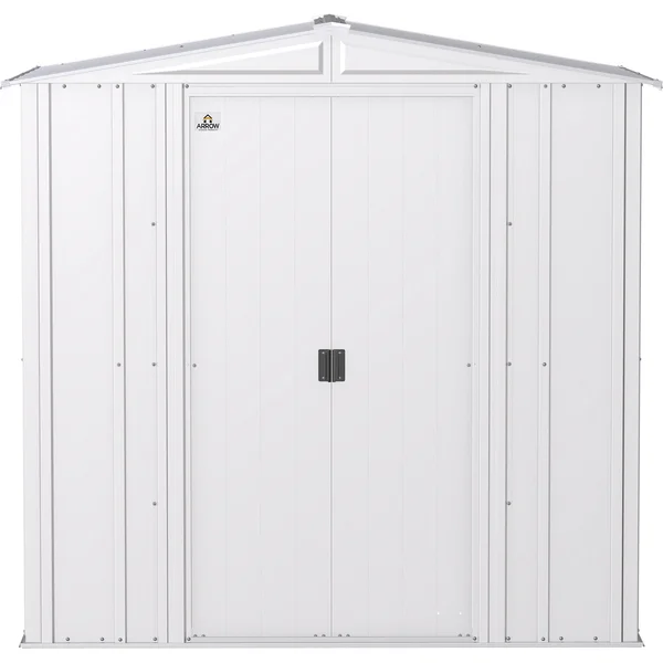 Arrow Classic Steel Storage Shed - 6x5 Flute Grey