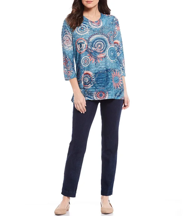 Pull-On Ankle Pant - Denim 18, Denim