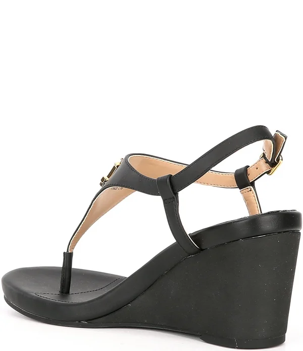 Lauren Ralph Lauren Women's Jeannie Sandals - Black - 7.5b