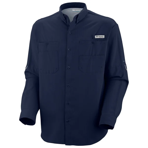 Columbia Men's Tamiami II LS Shirt - 4XT - Collegiate Navy