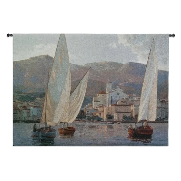 Finearttapestries 2822 WH Velas en Cadaques Wall Tapestry