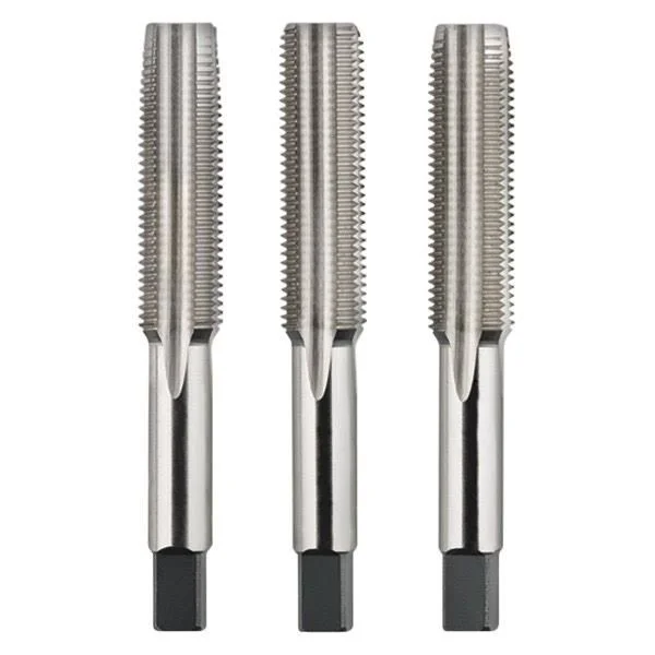 Morse 32718 3-Piece 3/4x22-16 UNF SAE HSS Right-Hand Plug Hand Tap Set