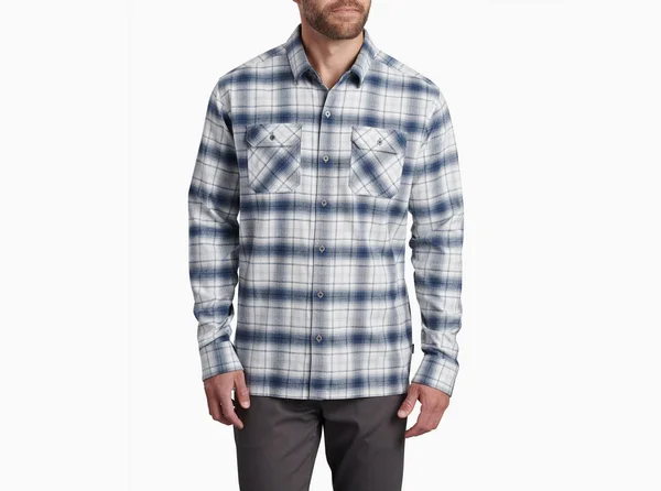Kuhl Men's Dillingr Flannel Shirt Gray M