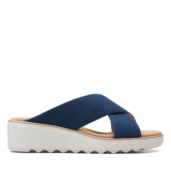 Clarks Women's Collection Jillian Gem Sandals - Navy Suede