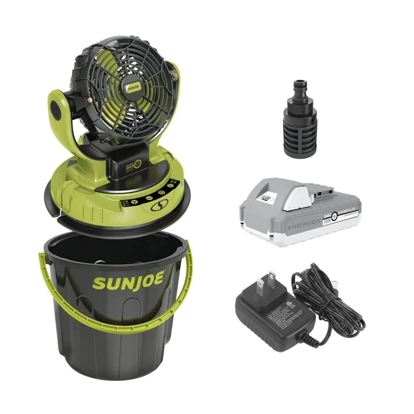 Sun Joe 24V-MSTFAN-LTE Indoor/Outdoor Misting Fan Kit