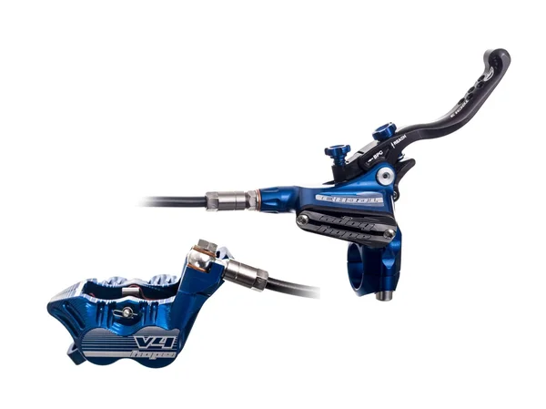 Hope Tech 3 V4 Disc Brake and Lever - Hydraulic - Post Mount Rear, Red