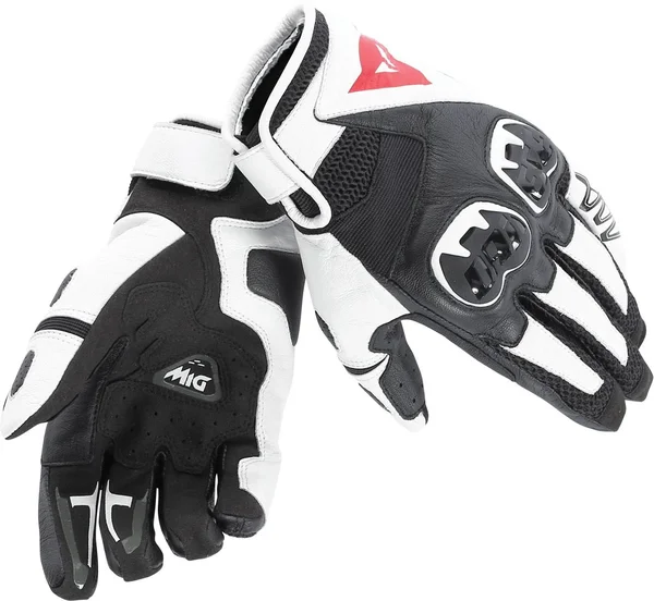 Dainese MIG C2, Gloves - Black/White/Black - L