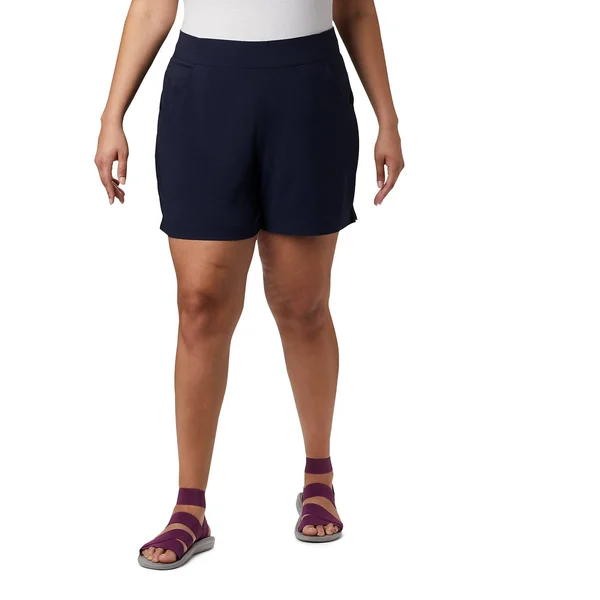 Columbia Women's Anytime Casual Shorts - 1X, Dark Nocturnal