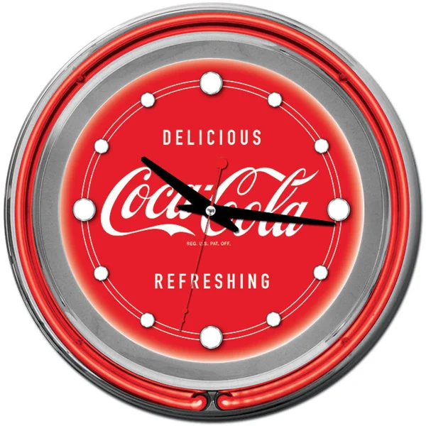 Coca Cola Neon Clock - Delicious Refreshing
