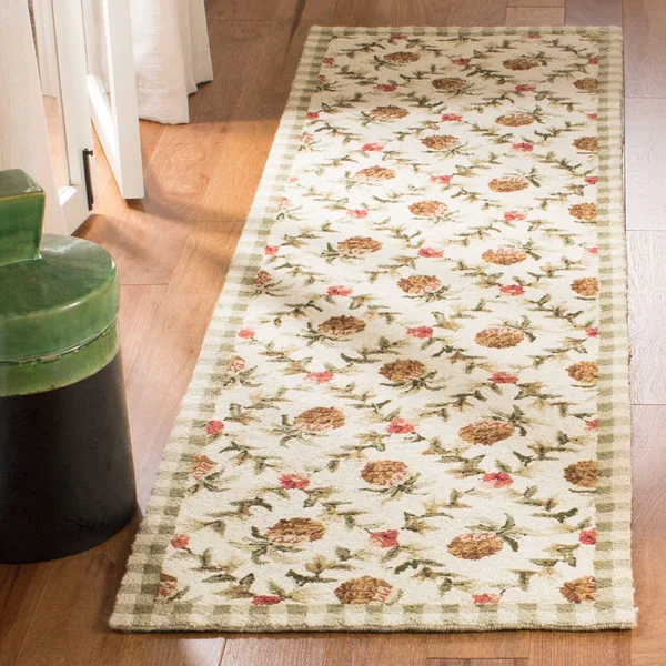 Safavieh Chelsea HK164A 4&0x22 x 4&0x22 Round Black - Ivory Area Rug
