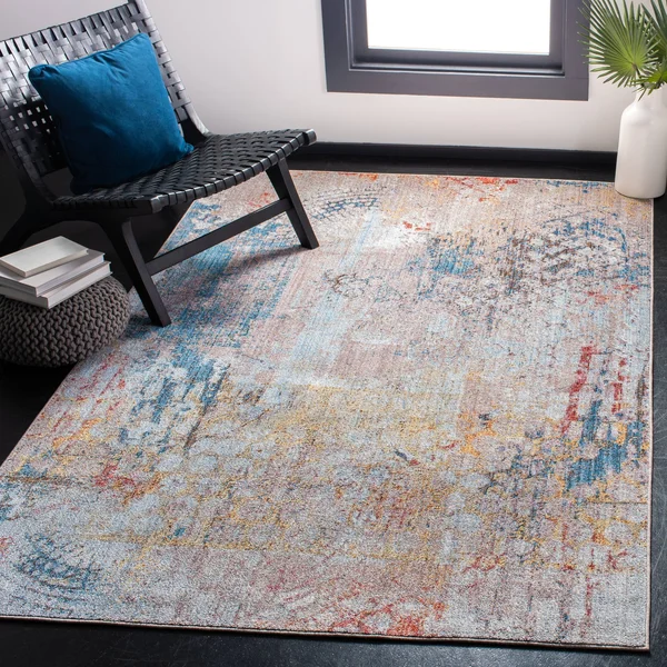 Safavieh MNY658E Monray Blue - Multi Area Rug - 3& x 5&