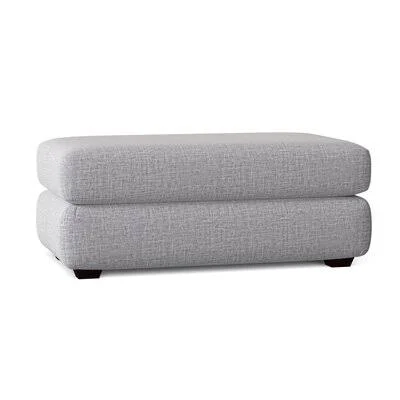 ELISA 49x22 Rectangle Standard Ottoman Wayfair Custom Upholstery Body Fabric: Zula Pumice
