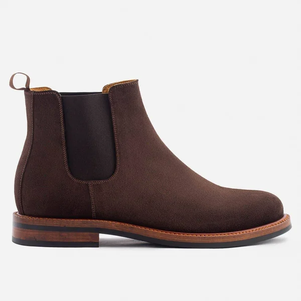 Beckett Simonon Preston Chelsea Boots - Suede, Brown, Size 9, Men's Boot