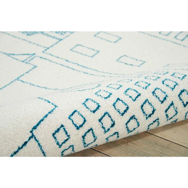 Nourison Miles DS202 Ivory Area Rug, 5&2x22 x 7&