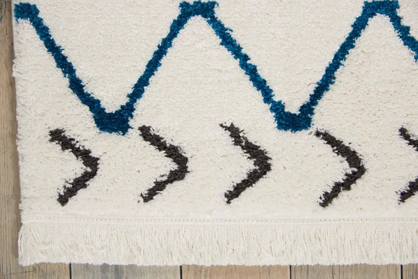 Nourison Kamala DS500 3&11x22 x 5&11x22 White Blue Area Rug