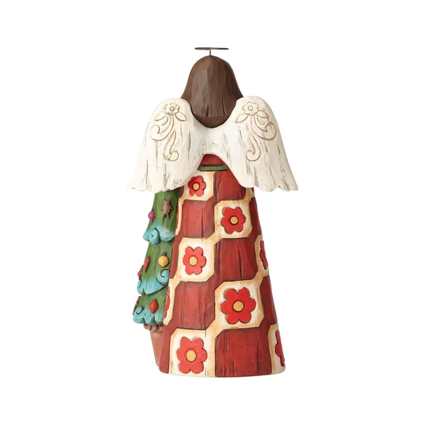 Jim Shore Folklore Angel with Tree Christmas Figurine 6001448