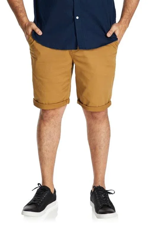 Men's Johnny Bigg Charlie Canvas Shorts, Size 36 - Yellow