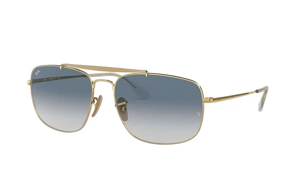 Ray-Ban RB3560 The Colonel Sunglasses Gold - Green 61mm