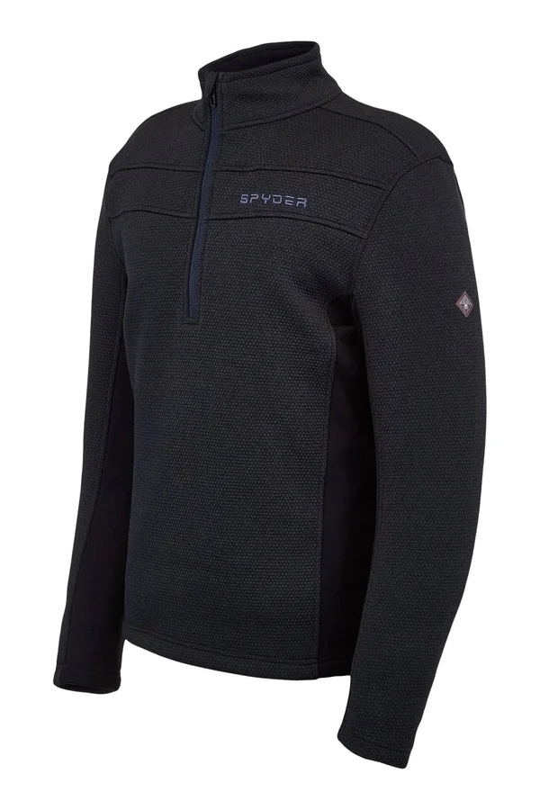 Spyder Men S Encore Half Zip Fleece Jacket Alloy Medium