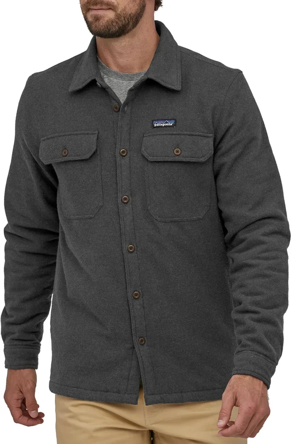 Patagonia Insulated Fjord Flannel Jacket - Men's Forge Grey, L