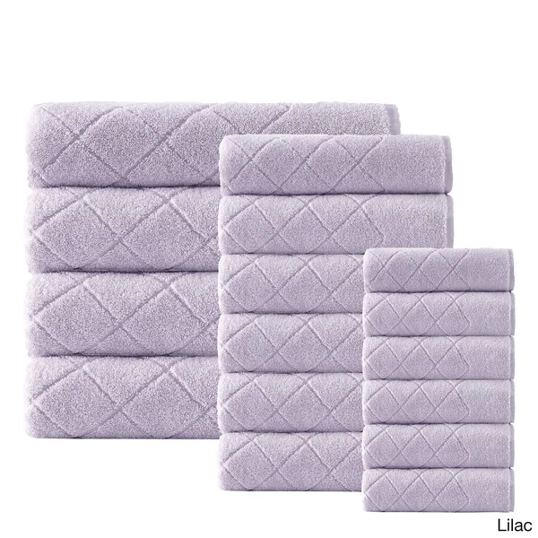 Enchante Home Gracious Turkish Cotton Towel Set Silver