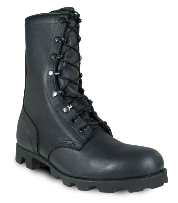 McRae Footwear Men's 10 Combat Boot with Panama Outsole 6189 - Black