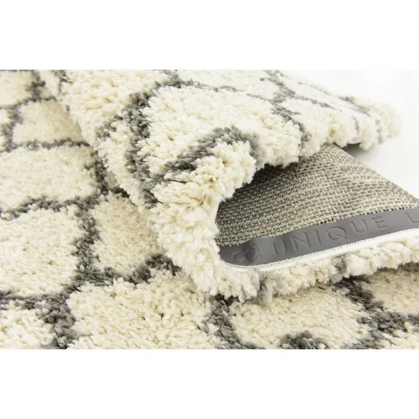 Unique Loom Marble Rabat Shag Area Rug (5& x 8& - Gray)