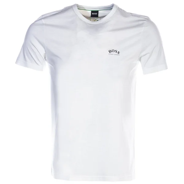 Boss Tee Curved T Shirt in White