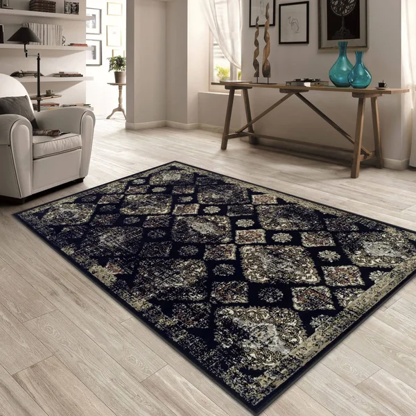 Superior Designer Mayfair Area Rug Green 2.6x8 Runners
