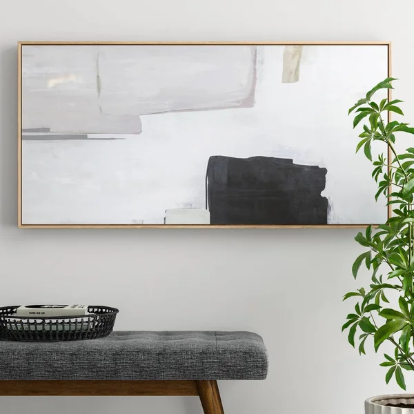 47x22 x 24x22 Abstract Framed Wall Canvas - Project 62