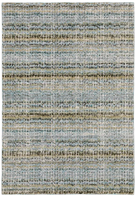 Oriental Weavers Atlas 747B0 Area Rug - Blue/Green, 2&6x22 x 12&0x22 Runner