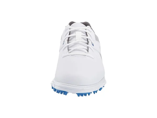 FootJoy Junior Pro|SL Spikeless Golf Shoes - White/Gray/Royal Blue 4